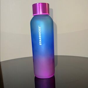 Starbucks ‘24 Summer Frosted Glass Ombre Water Bottle 20oz Purple Blue NWT Rare